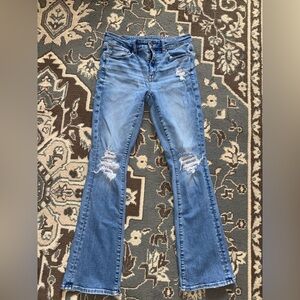 AE Light Blue Skinny Kick Jeans